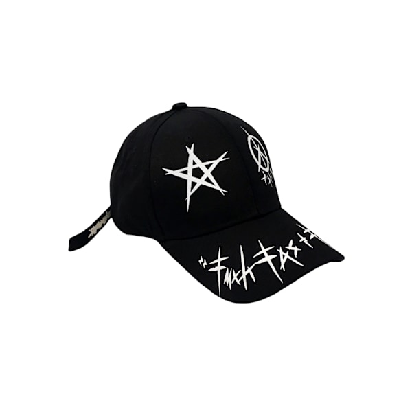 Unisex Graffiti Baseball-lippis, K-pop Pojat Ulkoilma Solki Lippi, A A