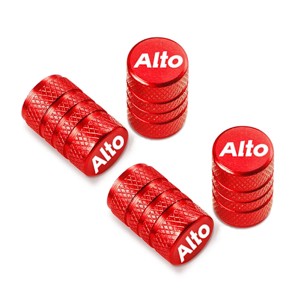 För Suzuki Alto Bilhjul Ventile Caps Däck Stem Täcker Airdust Vattentäta Tillbehör red3