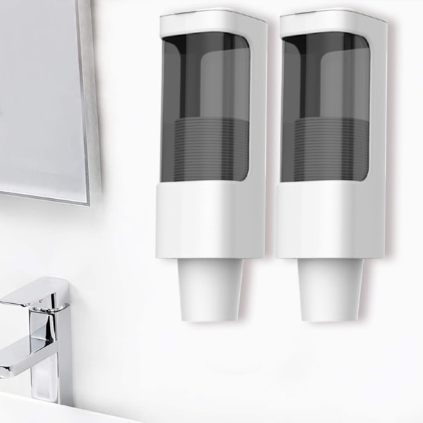 Engångskopp dispenser väggmontering dragtyp papper kopp hållare arrangör maskin vit engångskopphållare maskin Vit