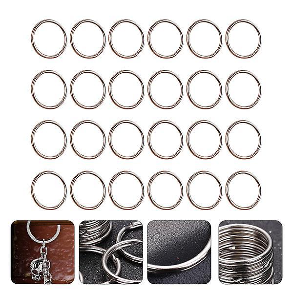 24st Nyckelringar Platta Nyckelringar Metall Nyckelring Ringar Diy Keys Attachment