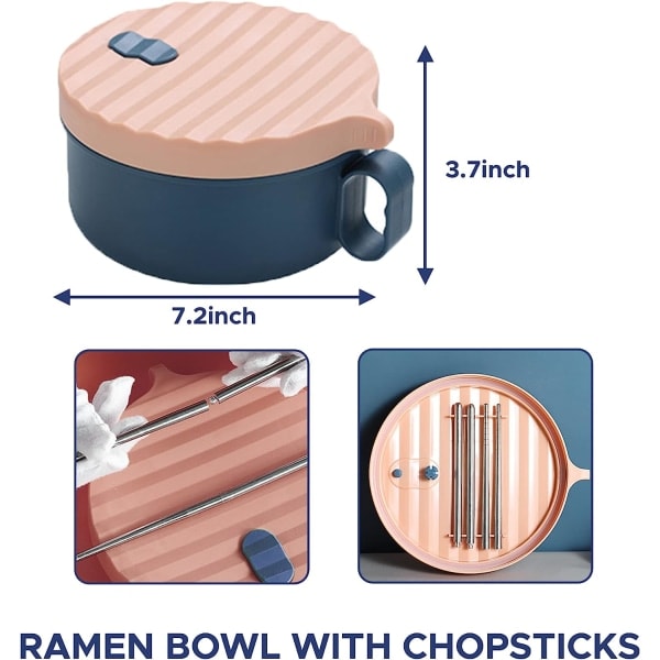 Miovåg mikrobølgeovn ramen bolle 2 stk (F990 uten foring - rosa blå)