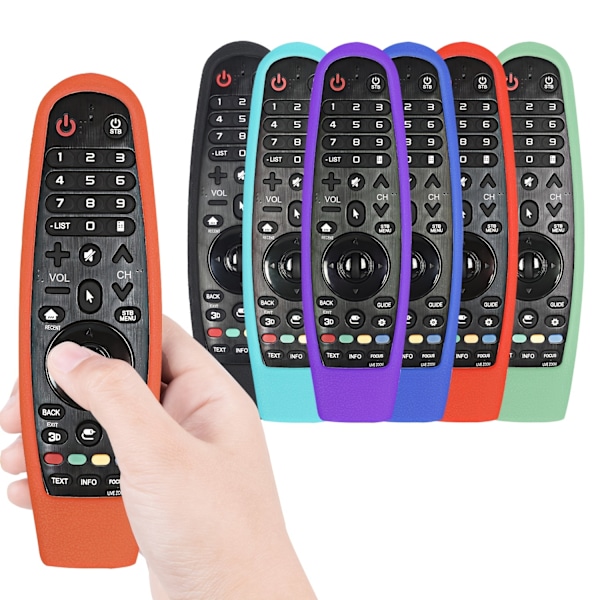 Stødsikkert cover til LG Smart TV-fjernbetjening - kompatibel med LG Magic Remote AN-MR19BA/AN-MR18BA/AN-MR650/AN-MR600 fluorescerende blå