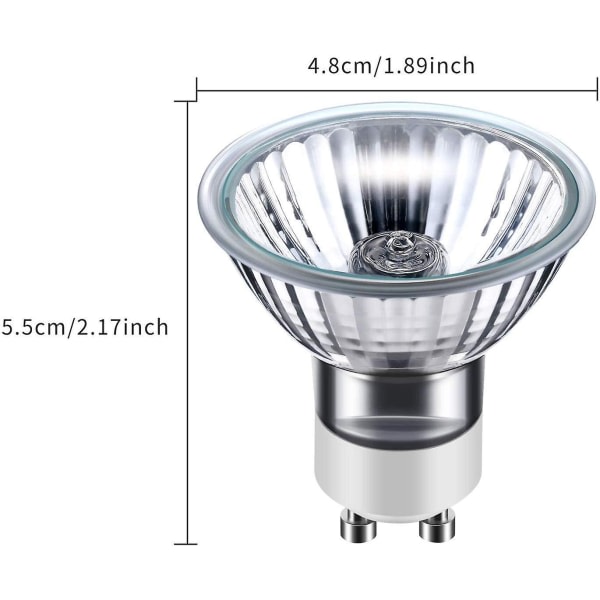 CQBB 25W ersättningslampa för ljusvärmare, Gu10 + C 120 V 25 W (4
