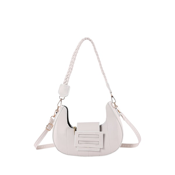 Cross-Border Special-Interest Design Crescent Bag För Kvinnor 2024 Vår Ny Trendig Underarm Bag Mångsidig Handväska Axelväska Khaki