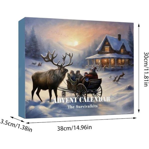 Överlevnadskit Adventskalender 2024 | 24-dagars Julkalender för Utomhusentusiaster