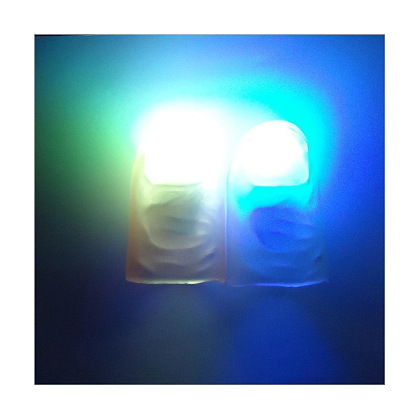 5 par LED-lampor blinkande finger bekväma rekvisita multifunktionella bärbara ljus elektroniska växelström