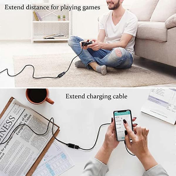 Ny USB 2.0 Förlängningskabel Hane Till Hona Data Laddning Hårddisk U Disk Kabel 0.6m_max