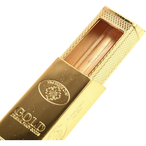 Zinklegering mini askebæger / lommeaskebæger / bærbart askebæger, guld