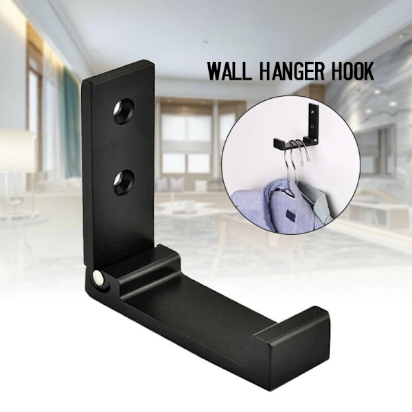 Hörlurshållare Väggmonterad Hörlurshållare Fällbar Stativhållare i Aluminiumlegering Hörlurar Display Ställhållare Krokar