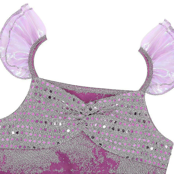 Flickor Sjöjungfru Prinsessan Klänning Ariel Kostym Barn Halloween Karneval Party Kostym Utan Peruk Without wig