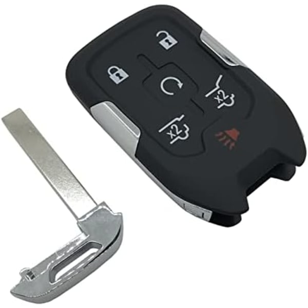 Ersättningsnøkkel Fob Cover Case passer for Chevy Suburban Tahoe 2015 2016 2017 2018 2019 2020 GMC Yukon Nøkkelfri Inngang Smart