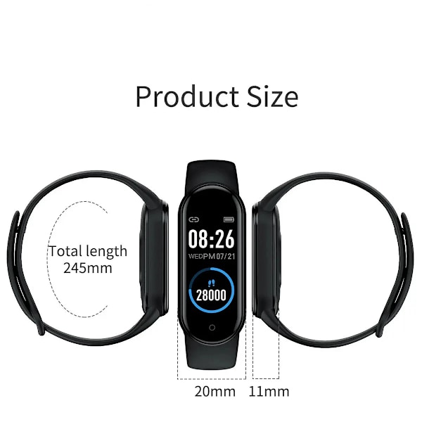 3st klockarmband för Mi Band 7 6 5 4 3 Armband Xiaomi Mi Band Rem Silikon Sport Ersättningsarmband Smartwatch Tillbehör Midnight blue 3PCS Mi band 5