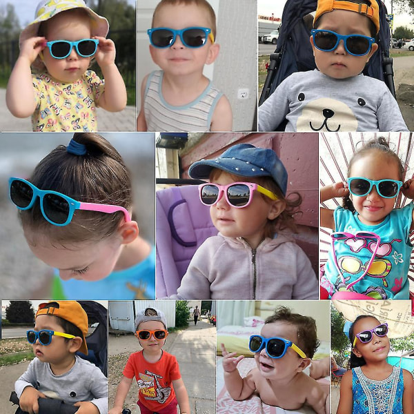 Longkeeper Barn Polariserade Solglasögon Tr90 Pojkar Flickor Solglasögon Silikon Skyddsglasögon Present Till Barn Baby Uv400 Glasögon