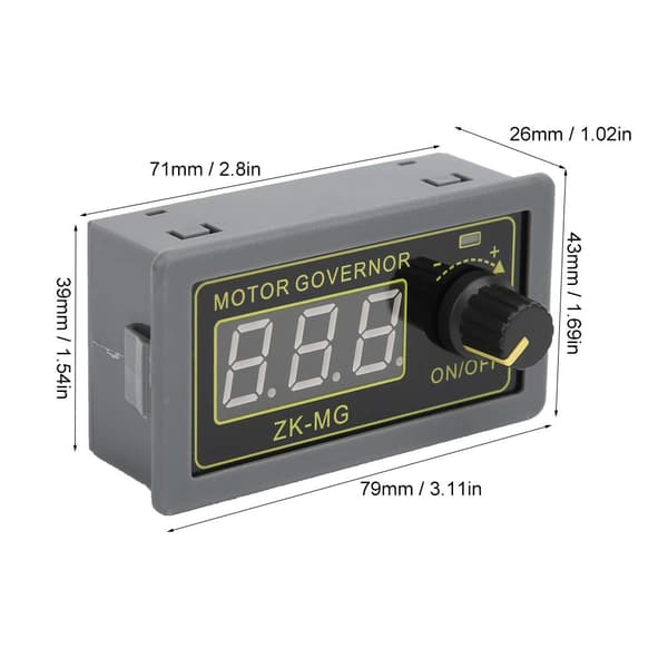 DC-motorstyreenhed, PWM-motorhastighedsregulator, LED-lys dæmper digital display-koder 5V 12V 24V_ma