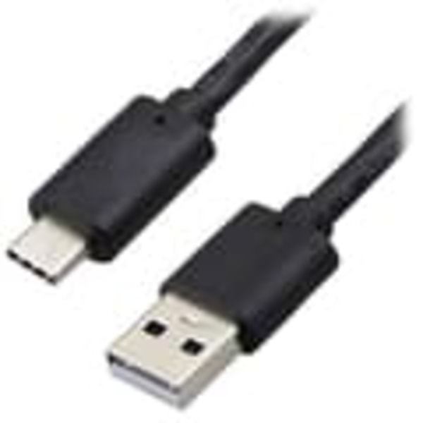 USB - USB-C -kaapeli - 1 m - Musta—max