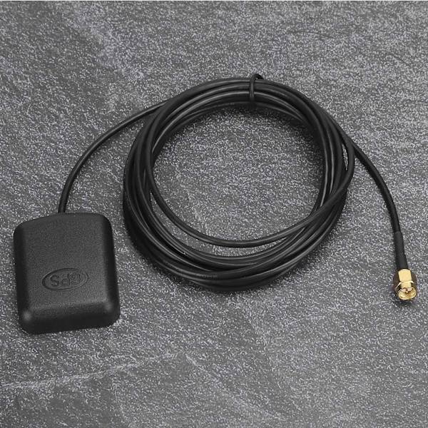 GPS-aktiv antenne, GPS-antenne bil 3 meter/9,8 ft SMA- luftkabel magnetisk bas navigationssignal DVD Am