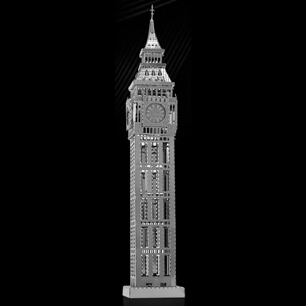 Big Ben 3D metalpuslesæt byggesæt DIY laserskåret puslespil legetøj til børn Big Ben