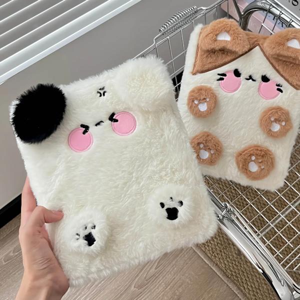 A6 Bindemedel Fotoalbum Innehavare Söta Plysch Hund Katt Fotoalbum Kpop Idol Fotokort Samla Boka Studenter Skola Anteckningsbok Brevväxlar A6 10 sidor