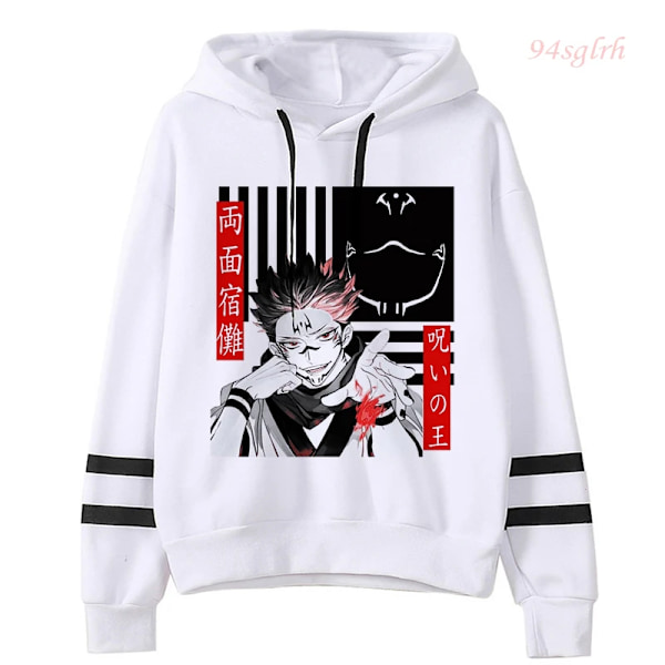 Unisex Jujutsu Kaisen Anime Yuji Itadori Hupparit Herr Harajuku Gojo Satoru Kawaii Manga Graafinen Streetwear Huppareita Paita 15512 Aasian L