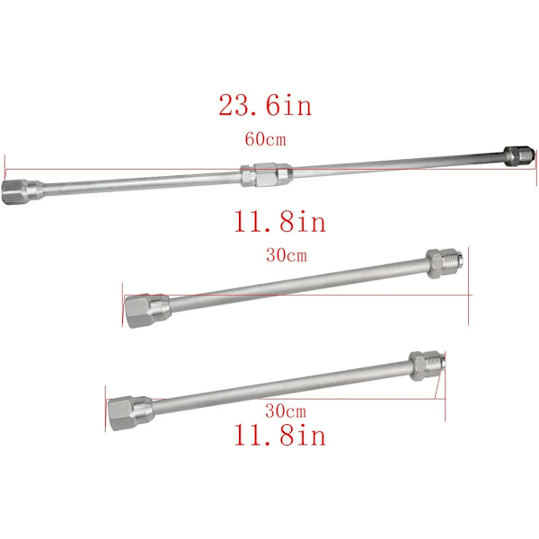 Airless malingssprøyte forlengelsesstang for Titan/Wagner/Graco 2 stk x 30 cm