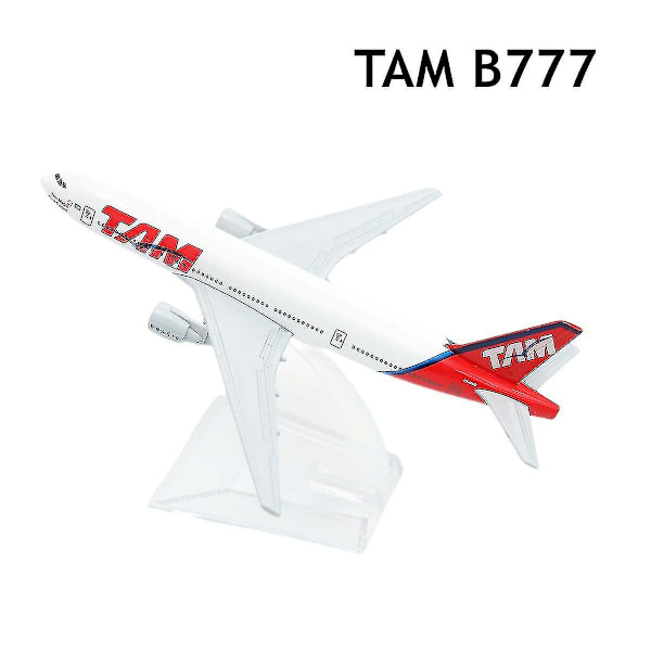 Skala 1:400 Metallflygplan Replika Flygbolag Flygplan Boeing Airbus Flygplan Modell Pressgjutet flygplan Miniatyr Barnleksaker för pojkar 144.TAM B777 144.TAM B777