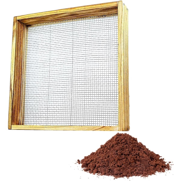 Havehave Sigte Jord Sigte Mesh Jord Sten Sand Sigte Haveværktøj til Sigtning af Kompost Snavs Jord Løv Dør Levende