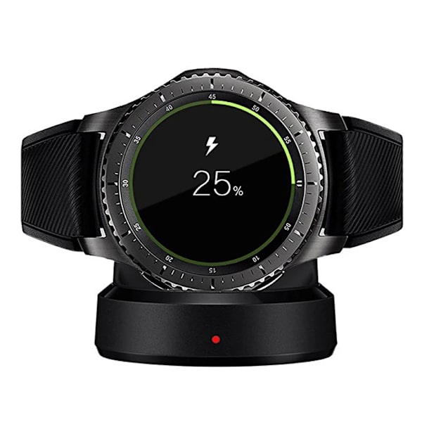 Langaton latausasema Samsung Gear S3 S2 älykellolle, lataustelakka, tippatoimitus, musta