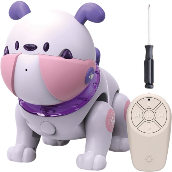 Interaktiv Syngende Robothund, Smart Leke for Jenter og Gutter, Kognitiv Ferdighetsutvikling Purple