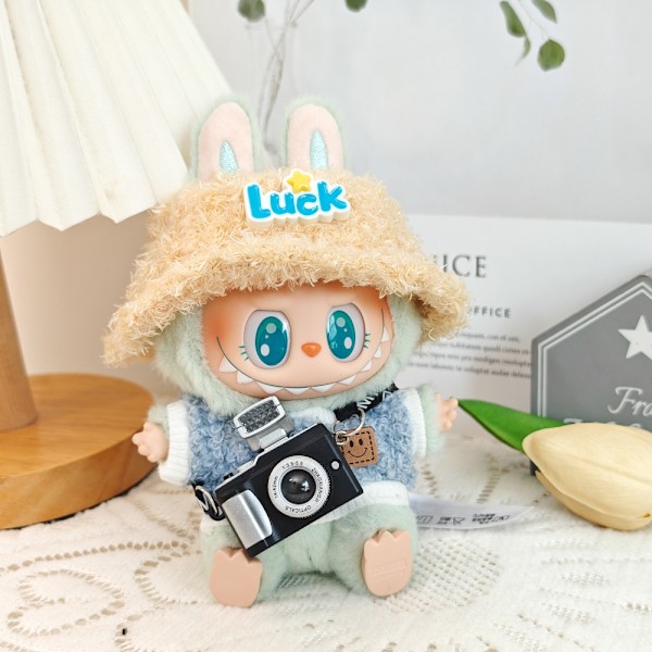 /RYI/ Mini Kläder för Labubu Set Mysiga Labubu Kläder Sött Hatt- och Klädset Labubu Kläder 13 13 as color(no doll)