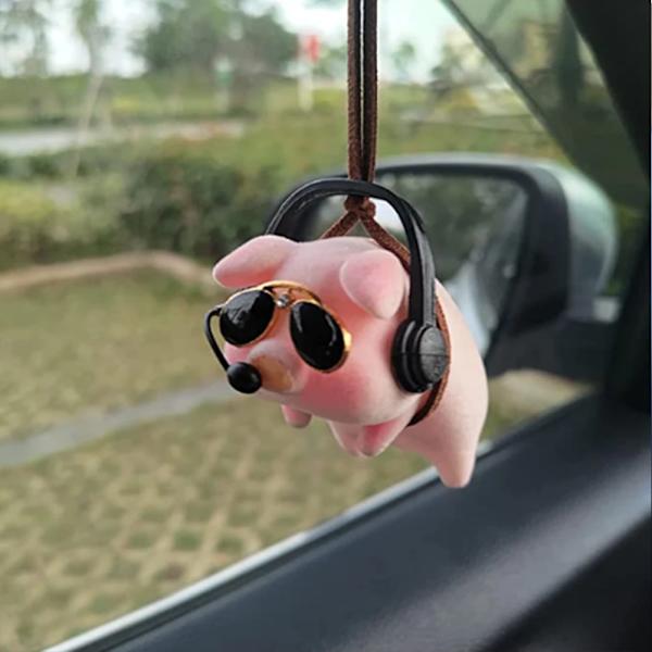 Söpö Panda/Sika/Tiikeri Auton Takapenkkipäähine Autopeilin Ripustus Heiluva Sika Coche Sisustus Tarvikkeet Luova Lahja F