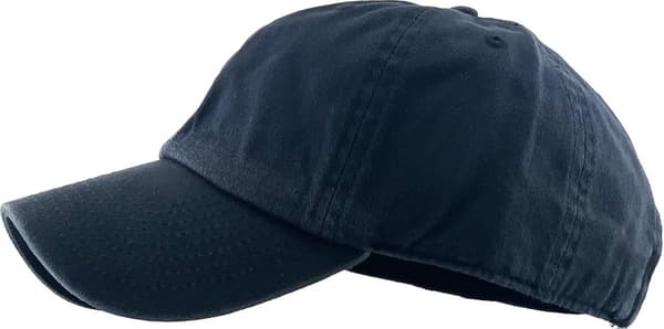 Lavprofilert bomullscaps herre dame baseballcaps pappahatt Adjus White White