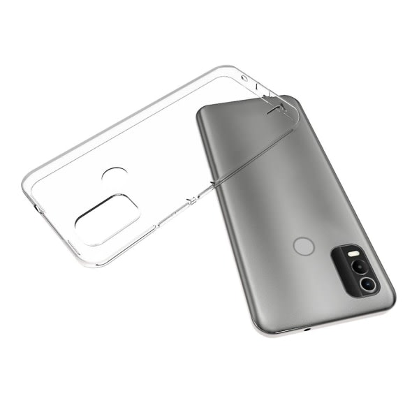 SQBB Vattentät Texture Tpu phone case för Nokia C21 Plus Transparent ingen