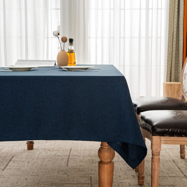 CQBB Rektangulära bordsdukar dukar Vattentät fläckbeständig duk Elegant lättskött för inomhus-, utomhusdekoration 140*300 cm