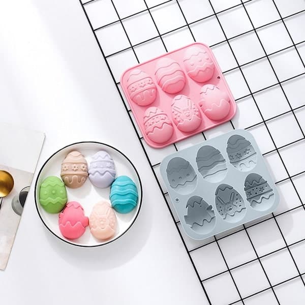 Påske Silikonform Kanin Egg ROSA rosa—max