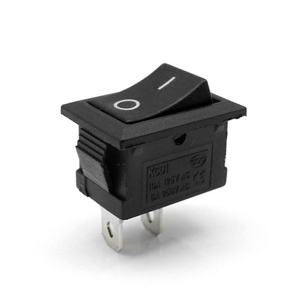 10 st 2-stifts båtrockerswitch på/av läge Spst vippströmbrytare