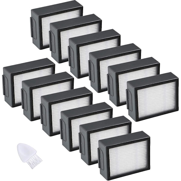 12-pack filter kompatibel med Irobot Roomba E/i-serien Högpresterande ersättningsfilter {DB}