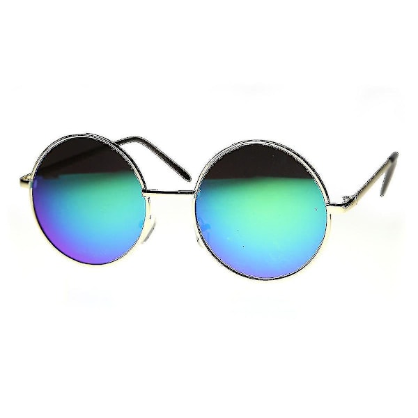 Runde Store Lennon-Style Flashspejl Festival Solbriller