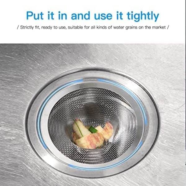 4 kpl Raskaankaluston Ruostumattomasta Teräksestä Valmistettu Viemärisuodatin, Sopii Useimpiin Keittiöaltaisiin Stainless Steel 2 PC 2" + 1 PC 2-3/4"+1 PC 4-1/2"