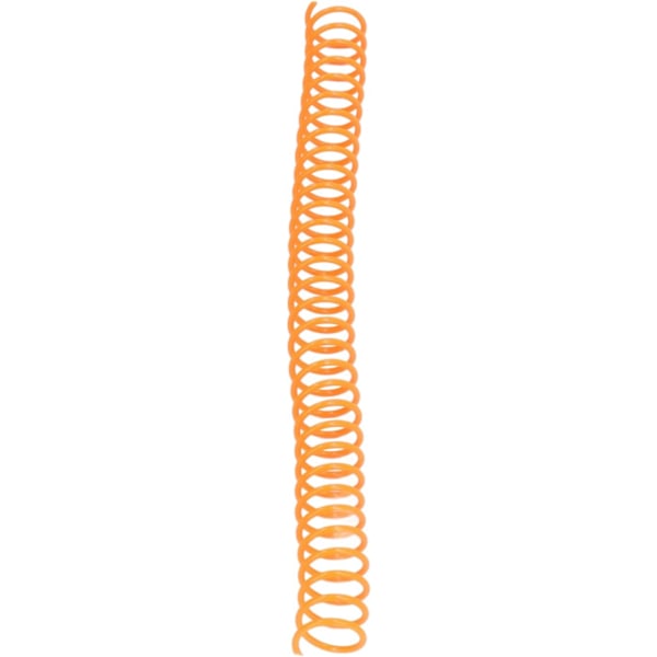 Spiralbundna spolar, 20 stycken, spiralbundna plastspolar, 19 mm, 3/4 tum innerdiameter, 30 hål, spiraler för A4 och A5 anteckningsböcker (orange) apelsin