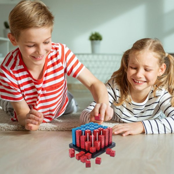 4-i-rad Connect-spill | Romlig tenkning puslespill sjakk for barn og voksne