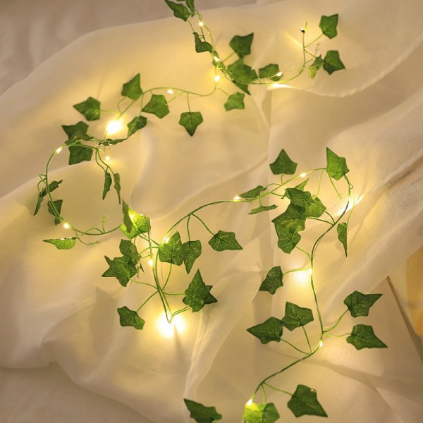 Lövljusslinga, 5 m murgröneljusslinga, 50 LED-lampor, S