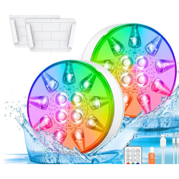 Pool Badekar Lys Syv Farver 13 Lys New fancy USB-13 light 1 light + 1 remote control