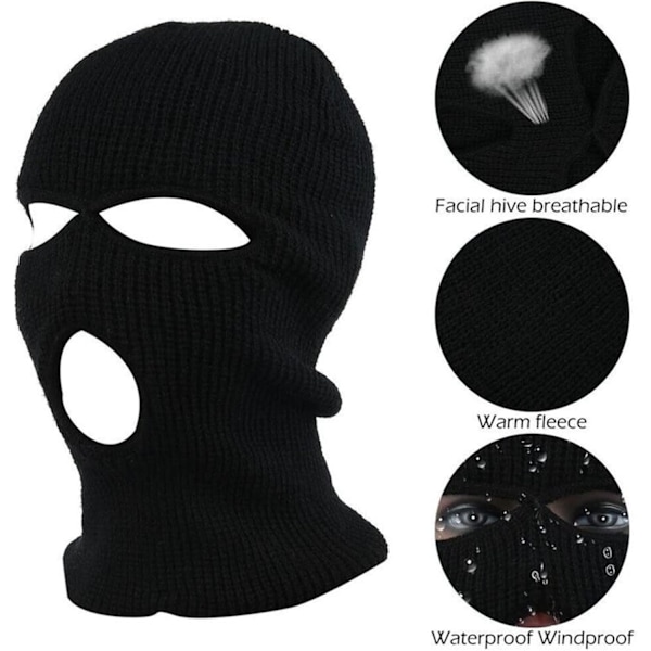 Balaclava Skidmask Multifunktionell Mask Mössa, Snood, Halsduk, Maskeringsdräkt