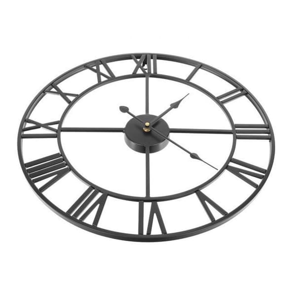 Vægklokke Retro - Sort_max Svart black