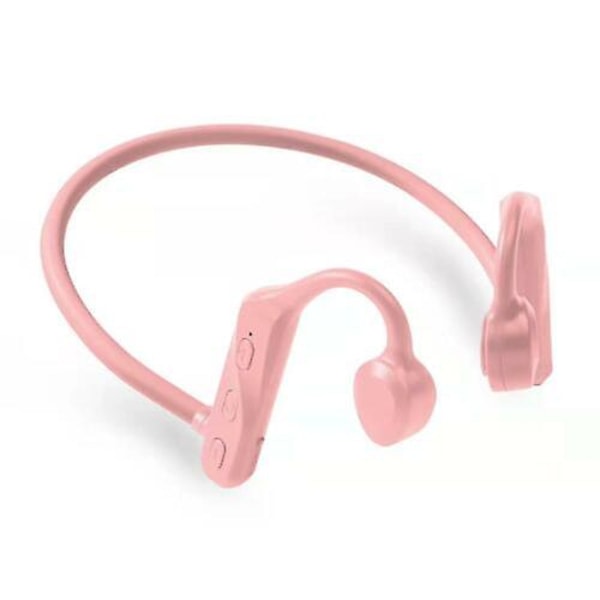 SQBB Benledningshörlurar Simning Bluetooth Open Ear Trådlöst sportheadset Ipx5 Vattentät Mp3-spelare Rosa