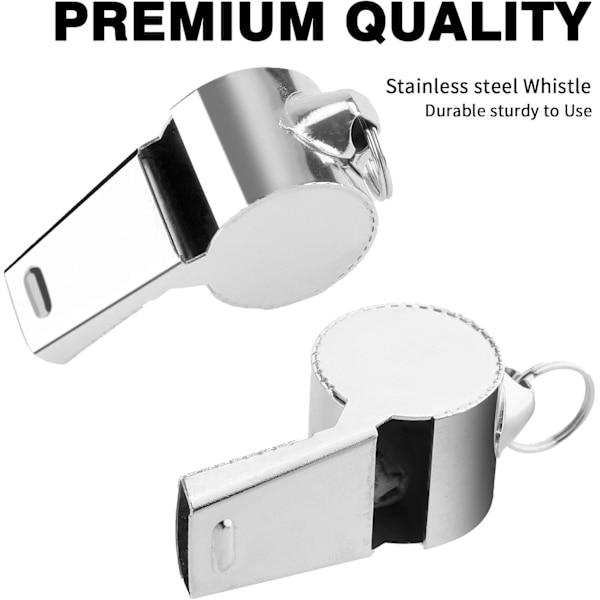 Høylyd Whistle for Trenere, med Lanyard - Perfekt for Dommere og Lærere 6 packs