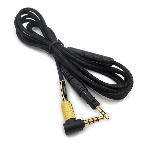 Erstatningshodetelefonkabel for Audio Technica M50X M40X M70X Headset Lydledning Kablet kontrollversjon_max
