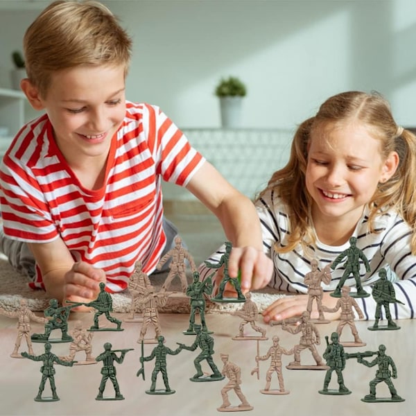360 st militära figurer, arméfigurer militära soldater i plast soldater barn leksak mini soldater figurer militär modell set för barn och vuxna 360 Pcs