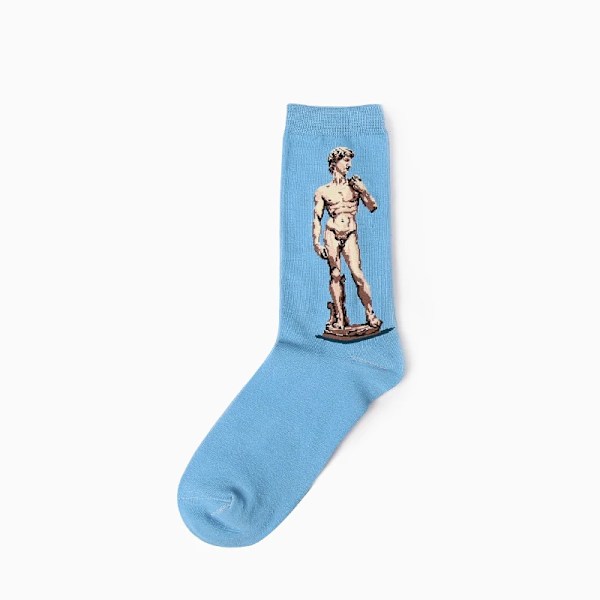 1 Par Höst Vinter Retro Herrstrumpor Par Strumpor Ny Konst Van Gogh Väggmålning Världsberömd Oljemålningsserie Roliga Strumpor 9