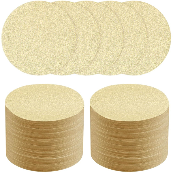 400 stk Kaffe Filterpapir, 51mm Ubleket Runde Filter for Espresso/Moka Pot, Naturlig Natural color 400PCS 58mm